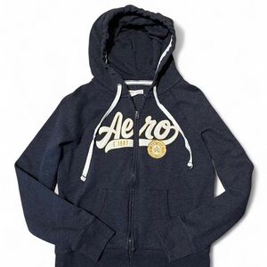 Aero Navy Hoodie with Logo